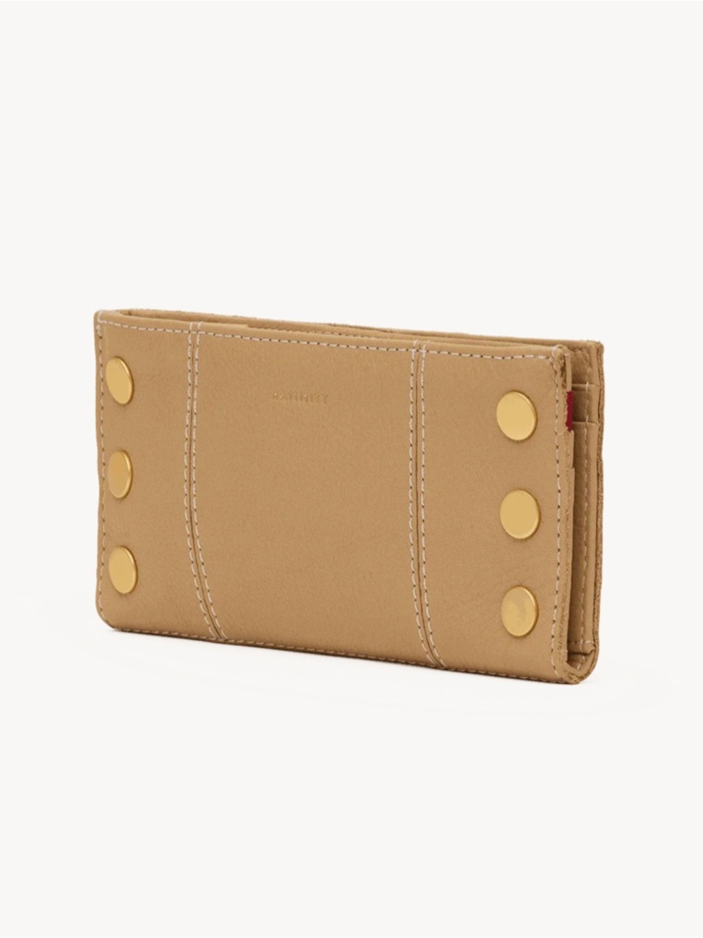 Hammitt Tan Leather Wallet with Gold Studs - Picture 4 of 6